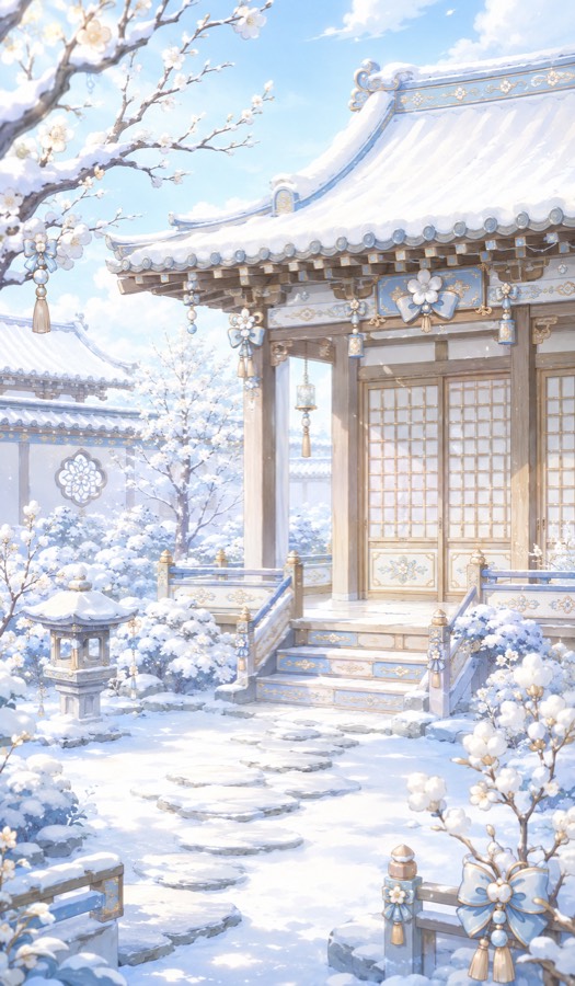 Frostbloom Shrine study room